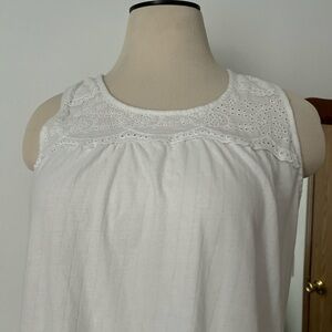 Ralph Lauren White Cotton Nightgown